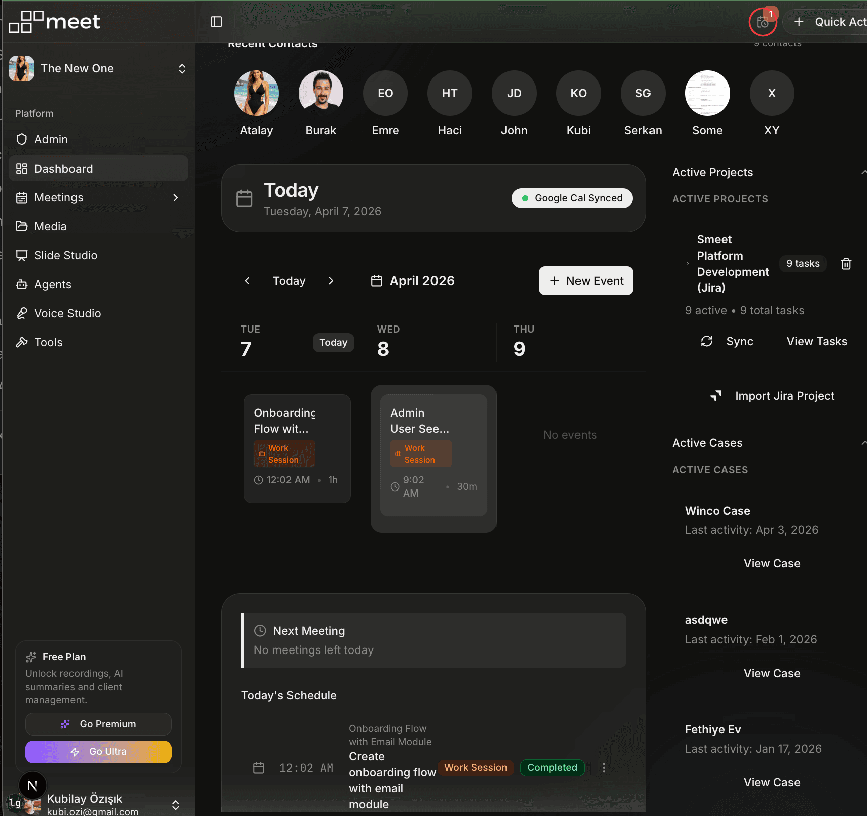 Smeet Dashboard